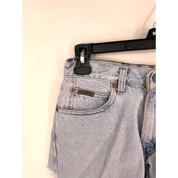 Vintage Calvin Klein Cutoff Jean Shorts Light Wash Size 3 Made in USA - Picture 2 of 7